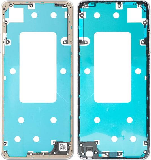 Среден корпус Oppo A5 4G, Сребрист (Mist White), Сервизен пакет 612118001142