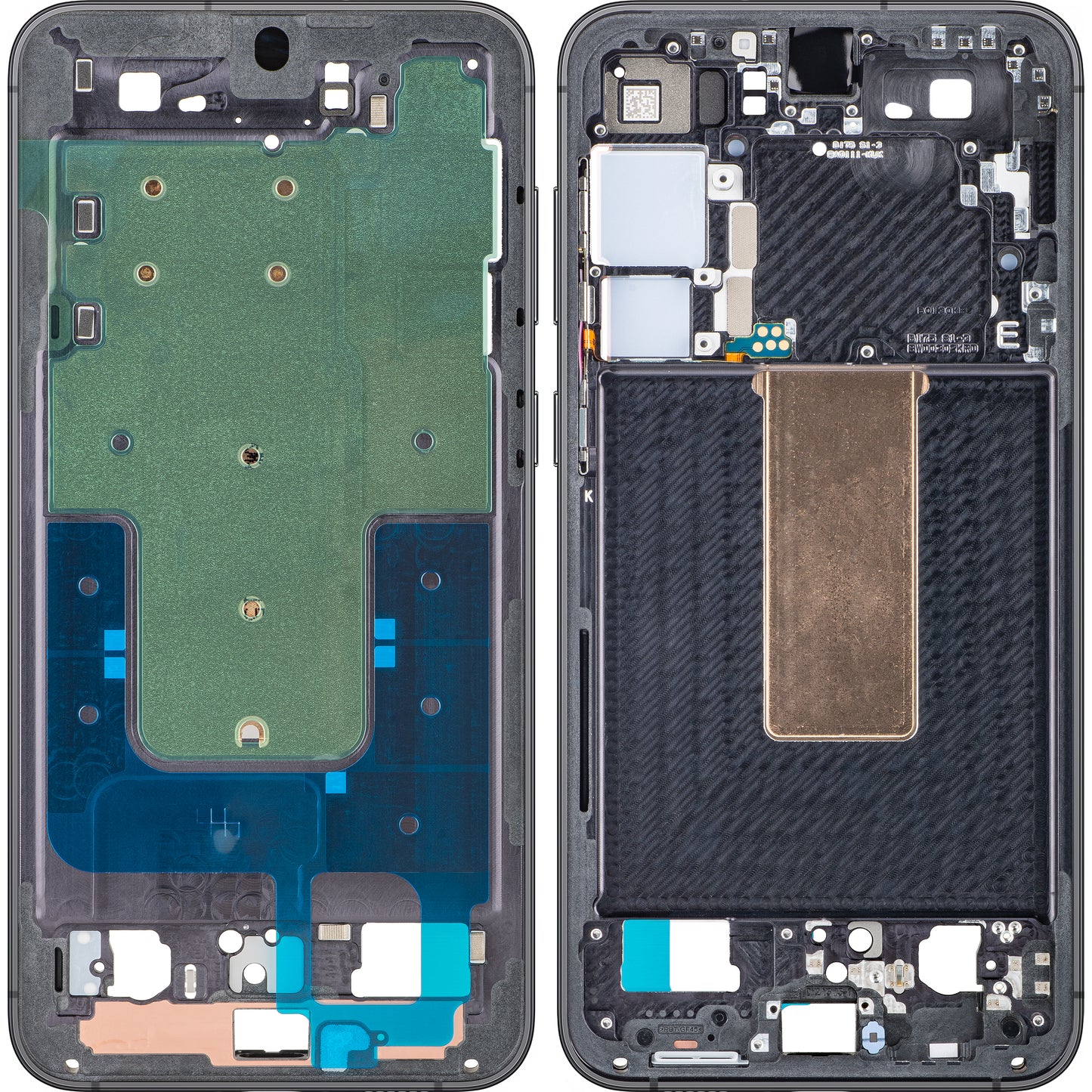 Корпус Среден Samsung Galaxy S23+ S916, Черен (Phantom Black), Service Pack GH96-15838A