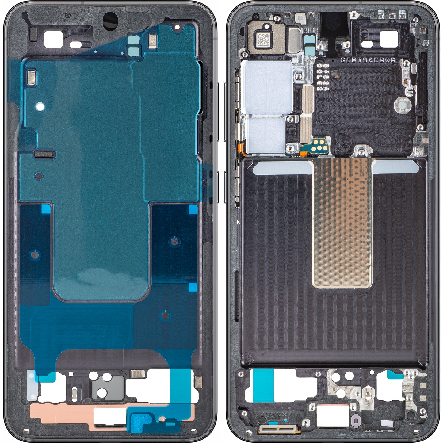 Корпус Среден Samsung Galaxy S23 S911, Черен (Phantom Black), Service Pack GH96-15624A