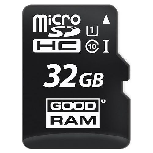 Карта памет microSDHC GoodRam, 32Gb, Клас 10 / UHS-1 U1, с адаптер