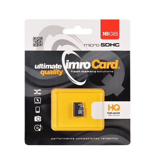 Карта памет microSDHC Imro, 16Gb, Клас 10 / UHS-1 U1