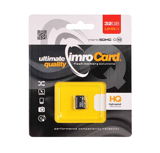 Карта памет microSDHC Imro, 32Gb, Клас 10 / UHS-1 U1