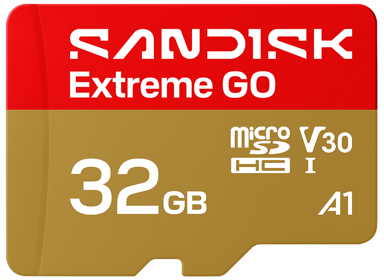 Карта памет microSDHC SanDisk Extreme GO Android A1, 32Gb, Клас 10 / UHS-1 U1 SDSQXGN-032G-GN6MN