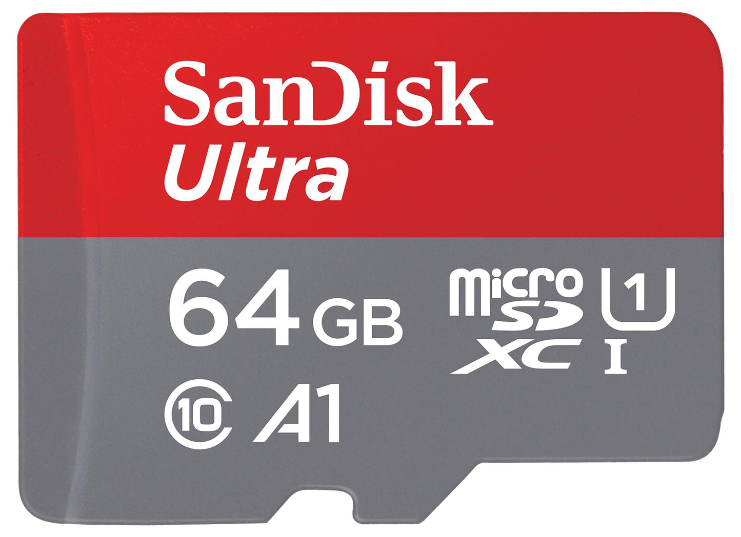 Карта памет microSDXC SanDisk Ultra Android A1, 64Gb, Клас 10 / UHS-1 U1, С адаптер SDSQUAB-064G-GN6MA