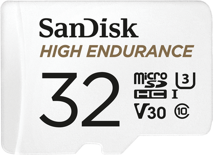 microSDHC карта памет SanDisk High Endurance, 32GB, Клас 10 / UHS-1 U3, с адаптер SDSQQNR-032G-GN6IA