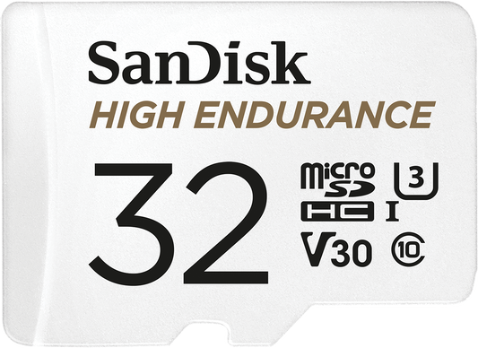 microSDHC карта памет SanDisk High Endurance, 32GB, Клас 10 / UHS-1 U3, с адаптер SDSQQNR-032G-GN6IA