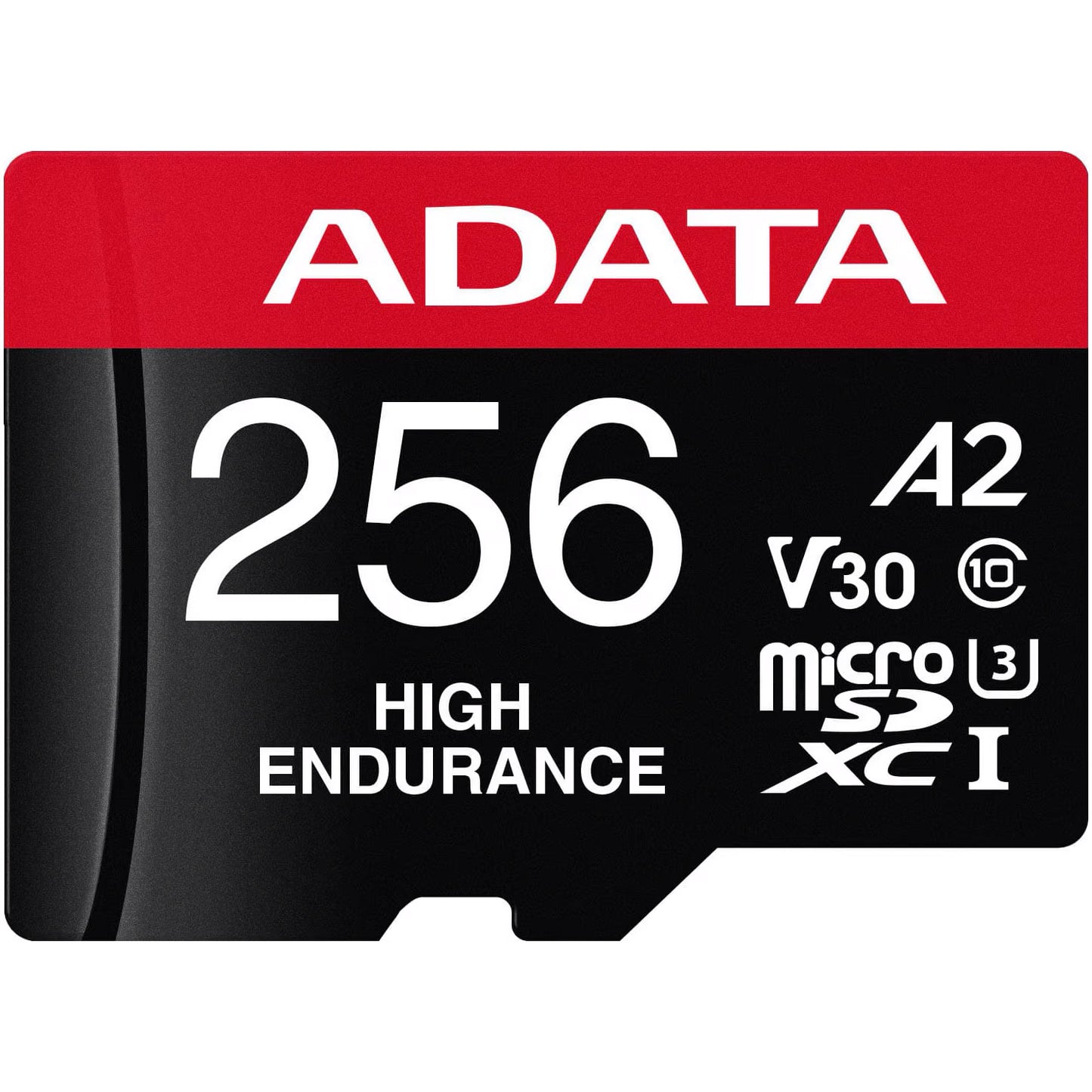 Карта памет microSDXC Adata High Endurance, 256Gb, Клас 10 / UHS-1 U3, С адаптер AUSDX256GUI3V30SHA2-RA1