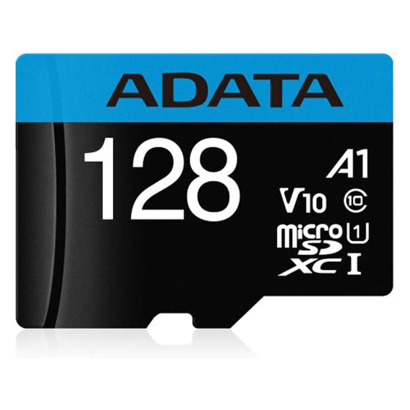 Карта памет microSDXC Adata Premier, 128Gb, Клас 10 / UHS-1 U1, с адаптер AUSDX128GUICL10A1-RA1