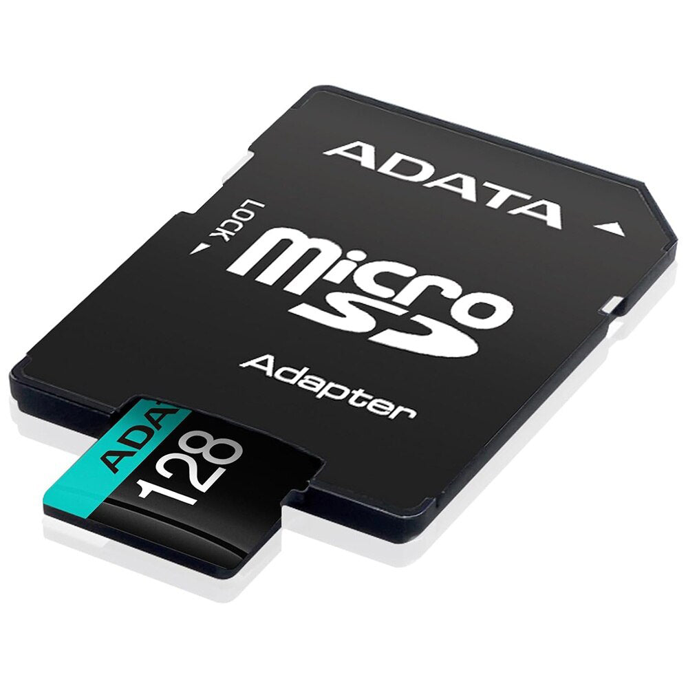 Карта памет microSDXC Adata Premier Pro, 128GB, Клас 10 / UHS-1 U3, С адаптер AUSDX128GUI3V30SA2-RA1