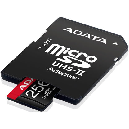 Карта памет microSDXC Adata High Endurance, 256Gb, Клас 10 / UHS-1 U3, С адаптер AUSDX256GUI3V30SHA2-RA1