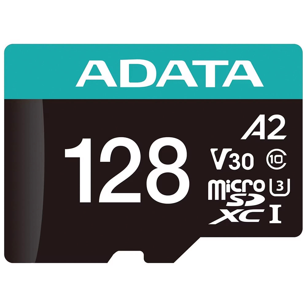 Карта памет microSDXC Adata Premier Pro, 128GB, Клас 10 / UHS-1 U3, С адаптер AUSDX128GUI3V30SA2-RA1