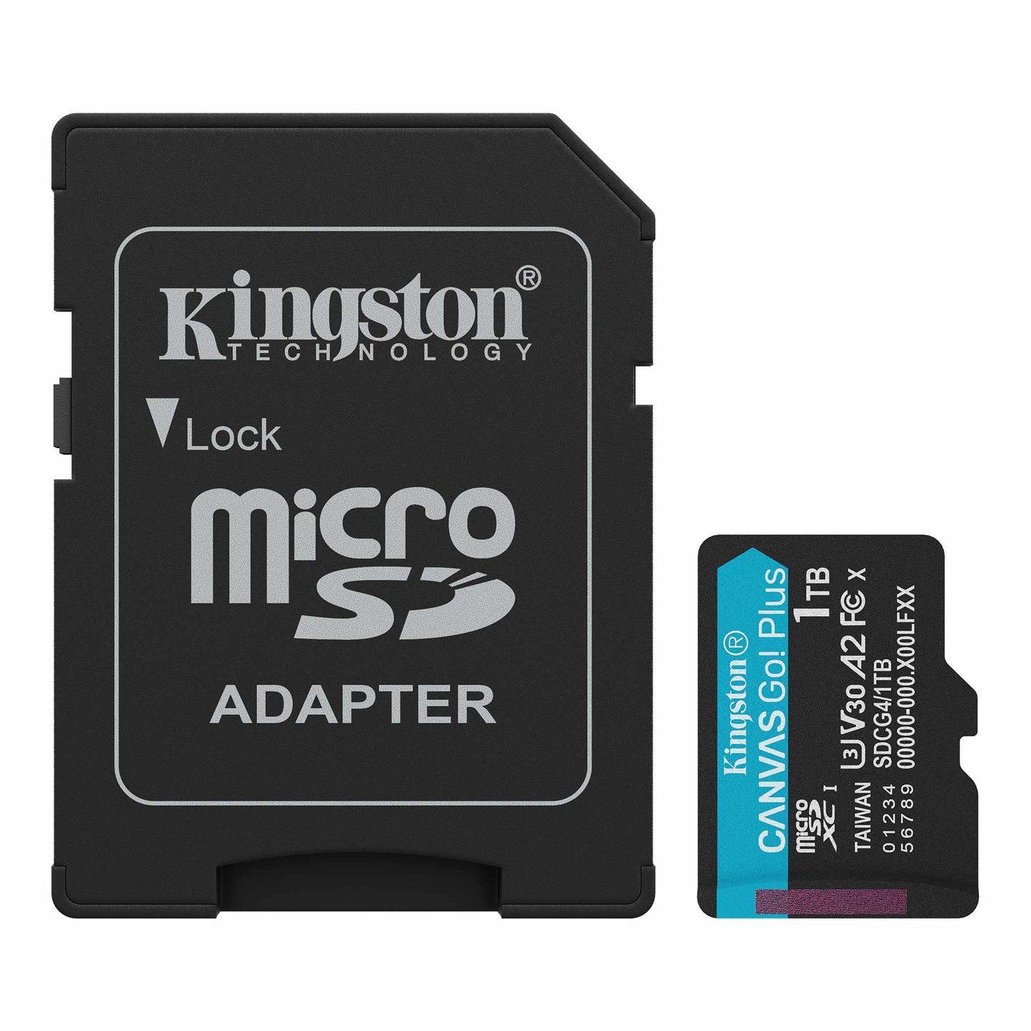 Карта памет microSDXC Kingston Canvas Go Plus Android A2, 1TB, Клас 10 / UHS-1 U3, С адаптер ‎SDCG4/1TB