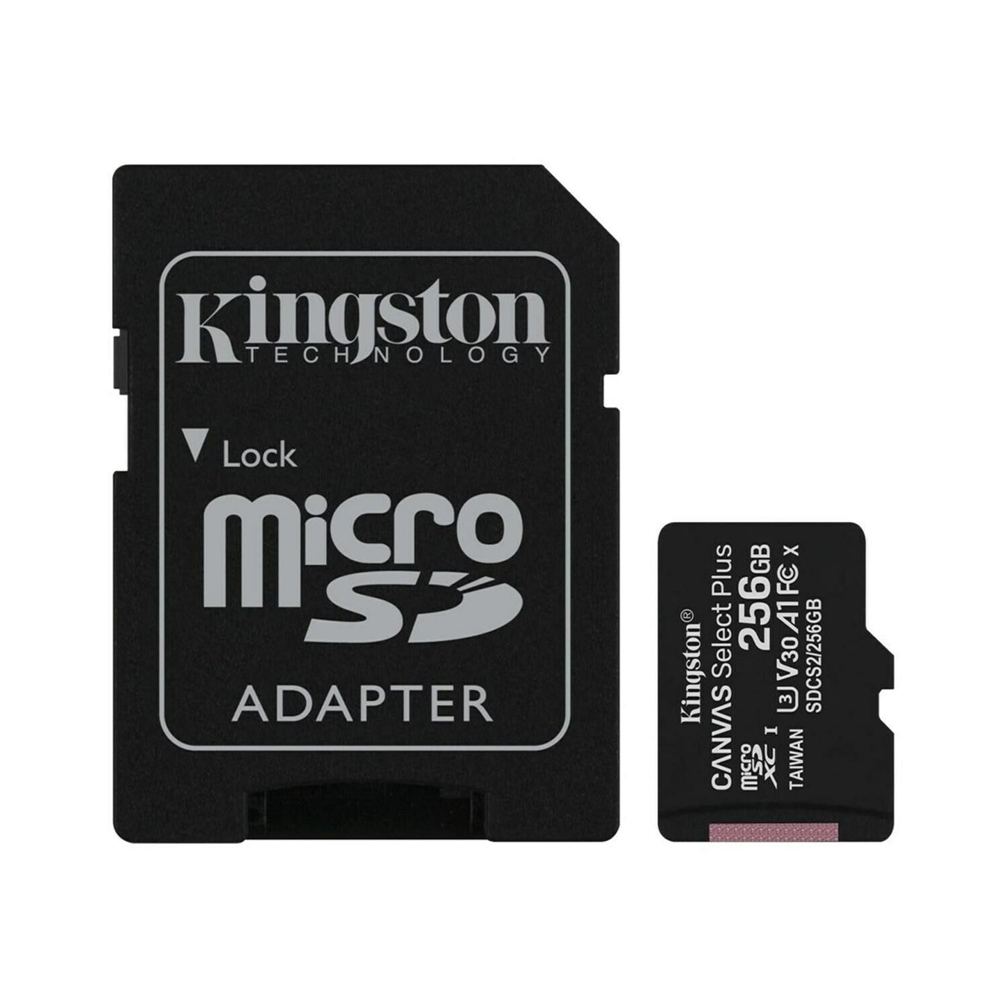 Kingston Canvas Select Plus Android A1 microSDXC карта памет Kingston Canvas Select Plus Android A1, 256Gb, Class 10 / UHS-1 U1, с адаптер SDCS2/256GB