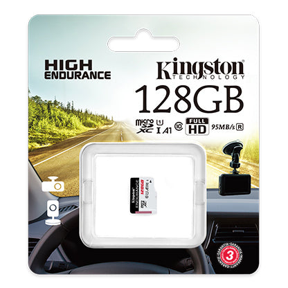 Карта памет microSDXC Kingston Endurance, 128Gb, Клас 10 / UHS-1 U1 SDCE/128GB
