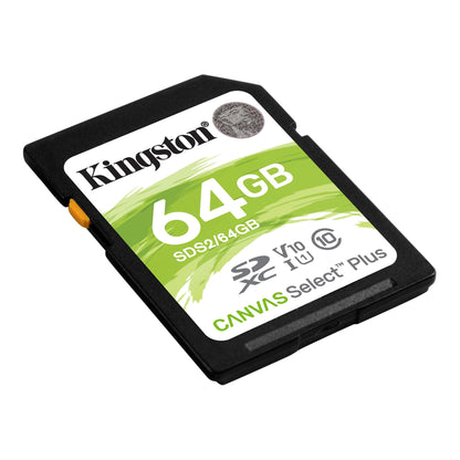 SDXC карта памет Kingston Canvas Select Plus 100R, 64Gb, Class 10 / UHS-1 U1 SDS2/64GB 