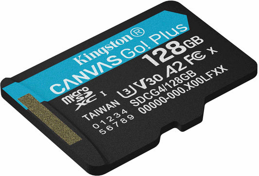 Карта памет microSDXC Kingston Canvas Go Plus Android A2, 128Gb, Клас 10 / UHS-1 U3 SDCG4/128GBSP
