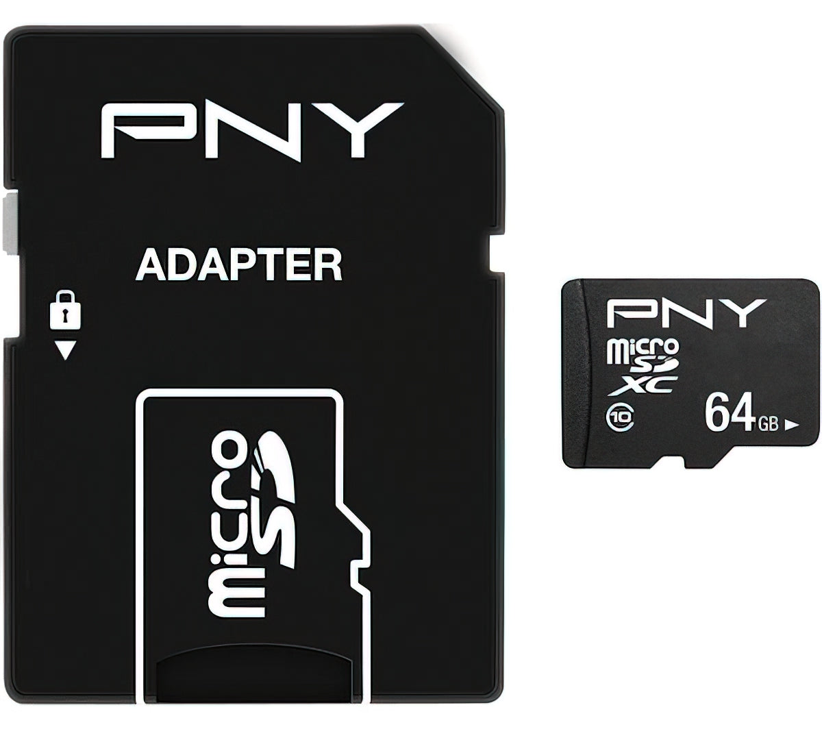 Карта памет microSDXC PNY Performance Plus, 64Gb, Клас 10, С адаптер P-SDU64G10PPL-GE