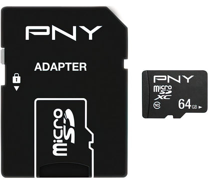 Карта памет microSDXC PNY Performance Plus, 64Gb, Клас 10, С адаптер P-SDU64G10PPL-GE