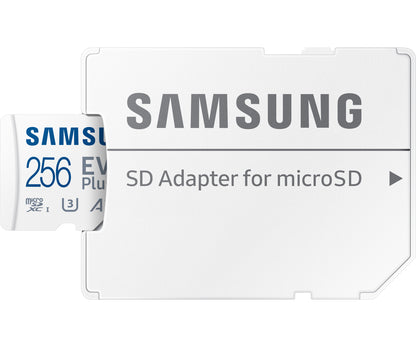 Samsung Evo Plus microSDXC карта памет, 256Gb, клас 10 / UHS-1 U3, с адаптер MB-MC256KA/EU MB-MC256KA/EU