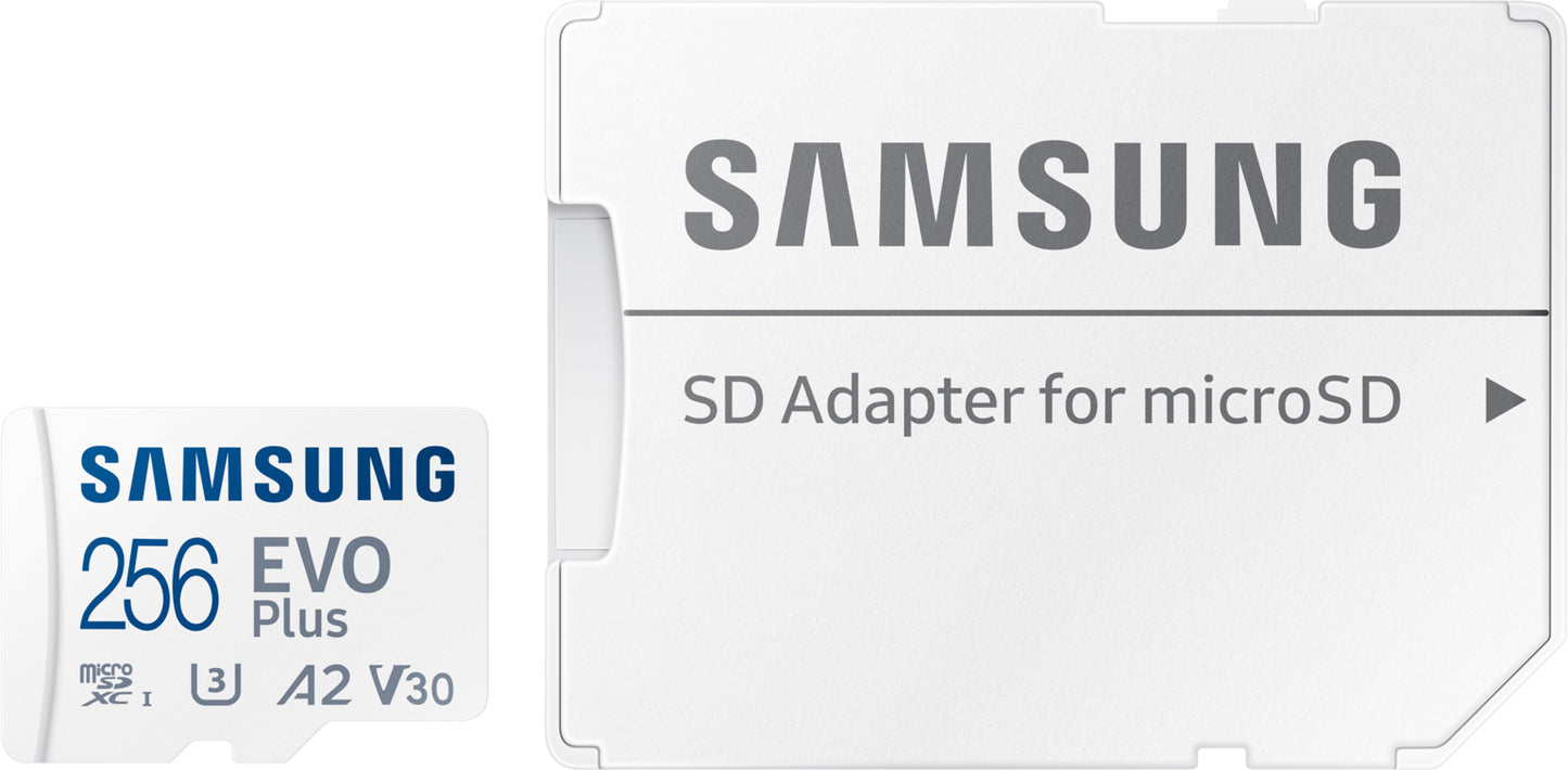 Карта памет microSDXC Samsung Evo Plus, 256Gb, Class 10 / UHS-1 U3, с адаптер MB-MC256SA/EU MB-MC256SA/EU 