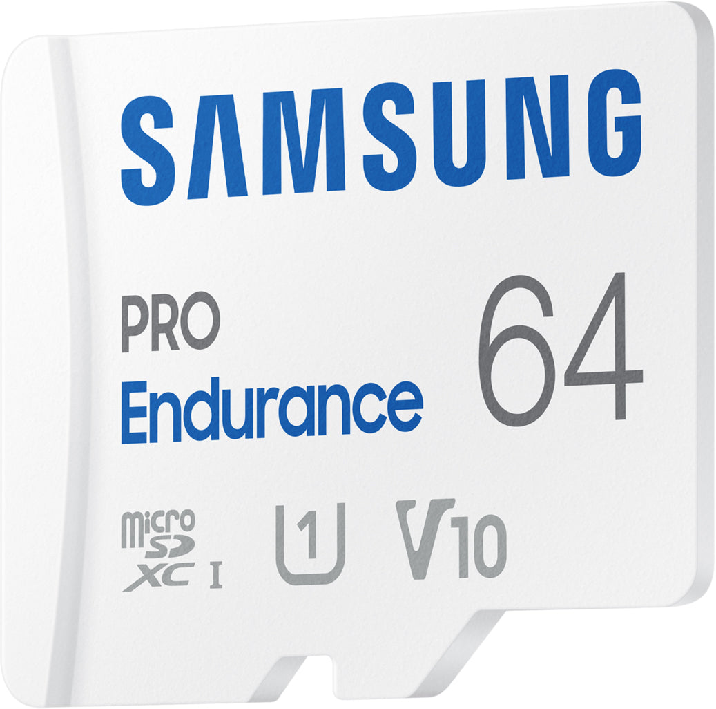 Карта памет microSDXC Samsung PRO Endurance, 64Gb, Клас 10 / UHS-1 U1, С адаптер MB-MJ64KA/EU