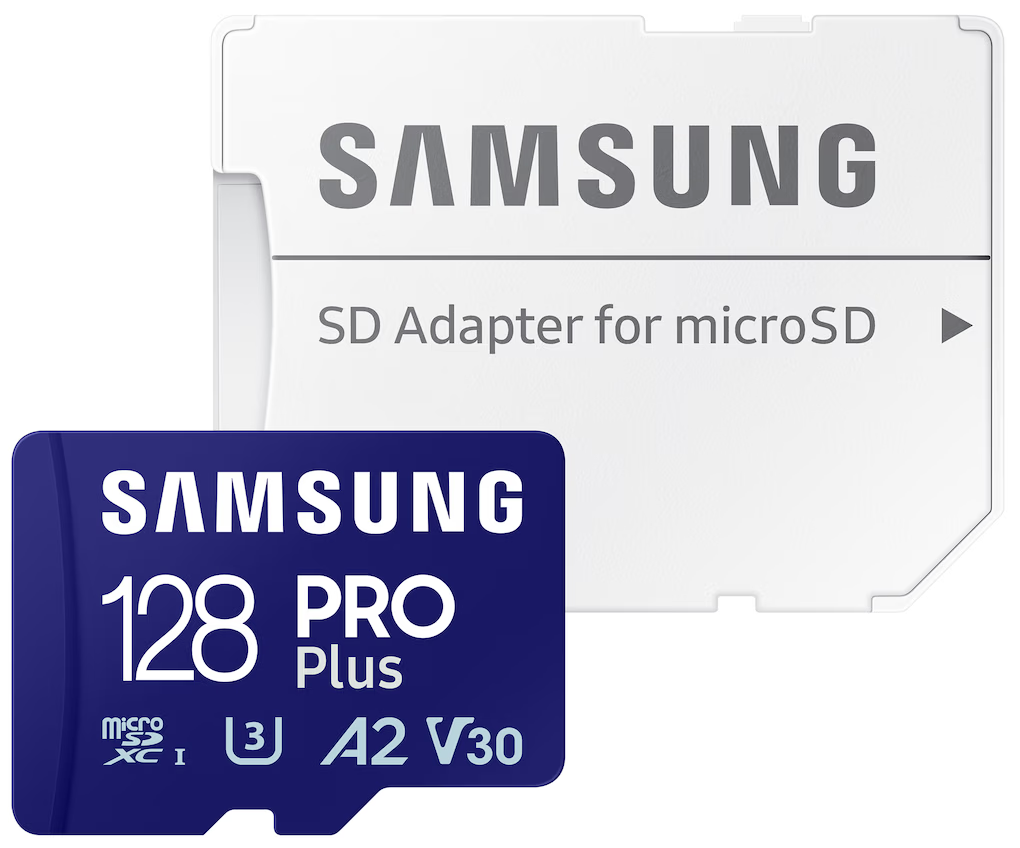 Карта памет microSDXC Samsung PRO Plus, 128Gb, Клас 10 / UHS-1 U3, С адаптер MB-MD128SA/EU