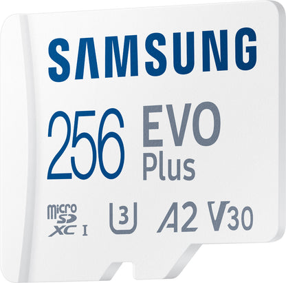 Samsung Evo Plus microSDXC карта памет, 256Gb, клас 10 / UHS-1 U3, с адаптер MB-MC256KA/EU MB-MC256KA/EU