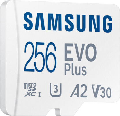 Samsung Evo Plus microSDXC карта памет, 256Gb, клас 10 / UHS-1 U3, с адаптер MB-MC256KA/EU MB-MC256KA/EU