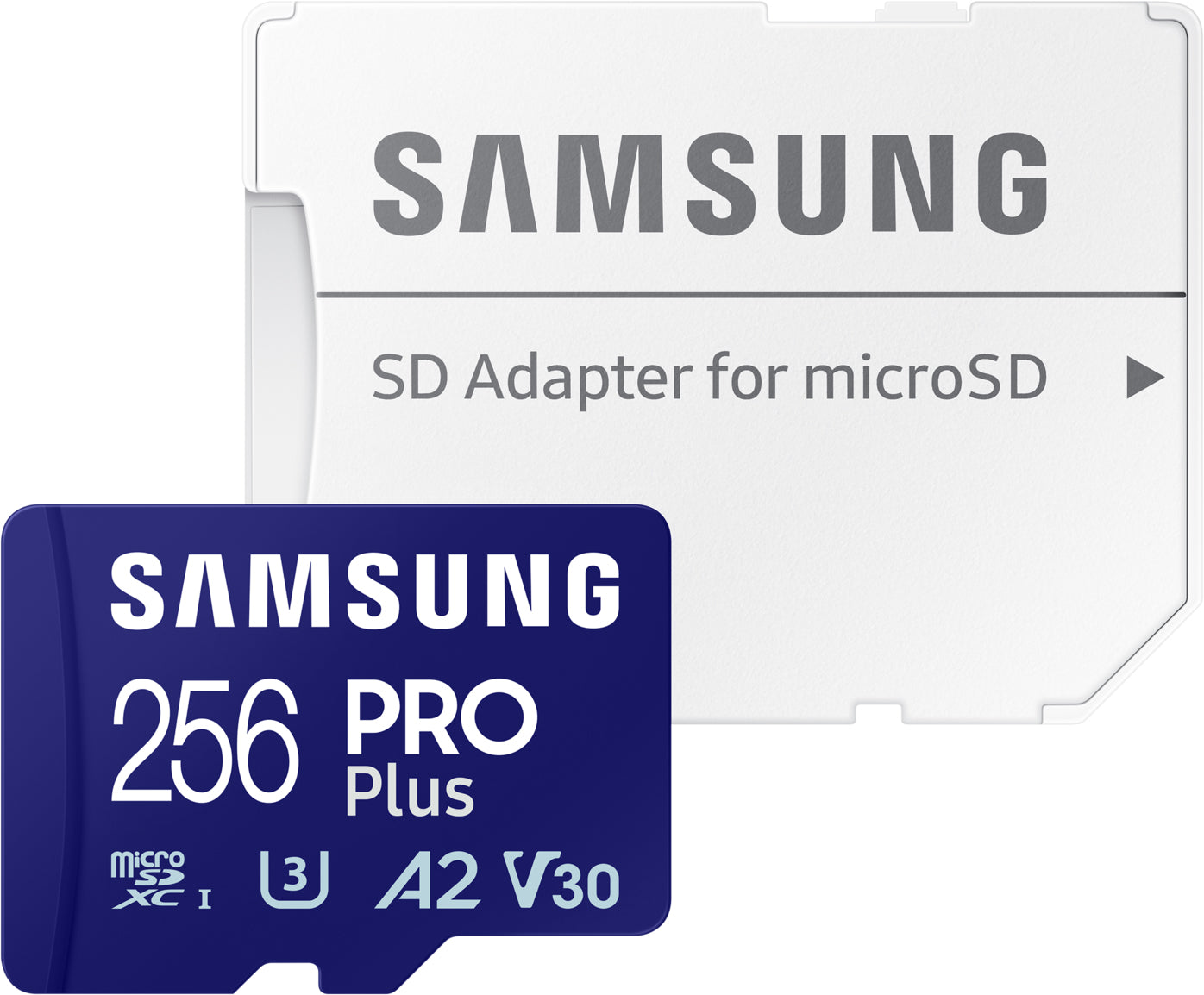 Карта памет microSDXC Samsung PRO Plus, 256Gb, Клас 10 / UHS-1 U3, С адаптер MB-MD256SA/EU