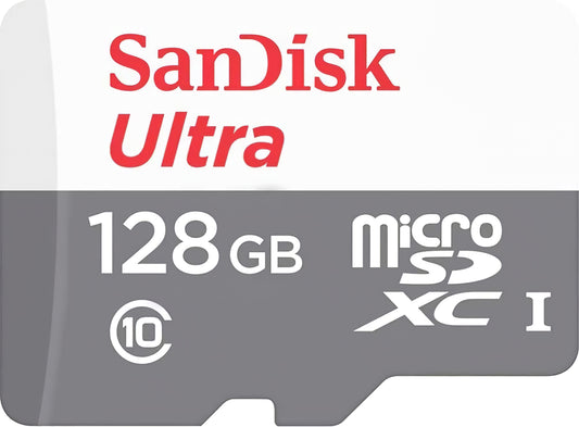 Карта памет microSDXC SanDisk Ultra, 128Gb, Клас 10 SDSQUNR-128G-GN3MN
