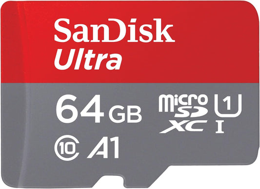 Карта памет microSDXC SanDisk Ultra Android A1, 64Gb, Клас 10 / UHS-1 U1 SDSQUAB-064G-GN6MN