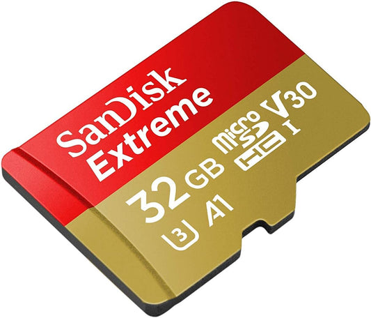 SanDisk Extreme microSDXC карта памет, 32Gb, клас 10 / UHS-1 U3 SDSQXAF-032G-GN6MN 