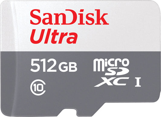 Карта памет microSDXC SanDisk Ultra, 512Gb, Клас 10 SDSQUNR-512G-GN3MN