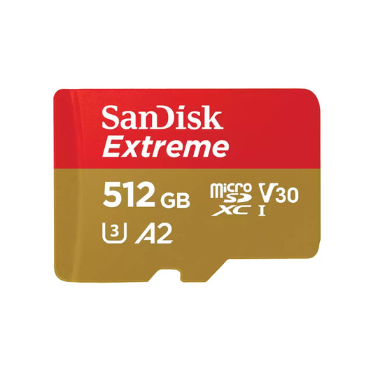 Карта памет microSDXC SanDisk Extreme, 512Gb, Клас 10 / UHS-1 U3 SDSQXAV-512G-GN6MN