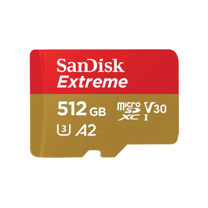 Карта памет microSDXC SanDisk Extreme, 512Gb, Клас 10 / UHS-1 U3 SDSQXAV-512G-GN6MN
