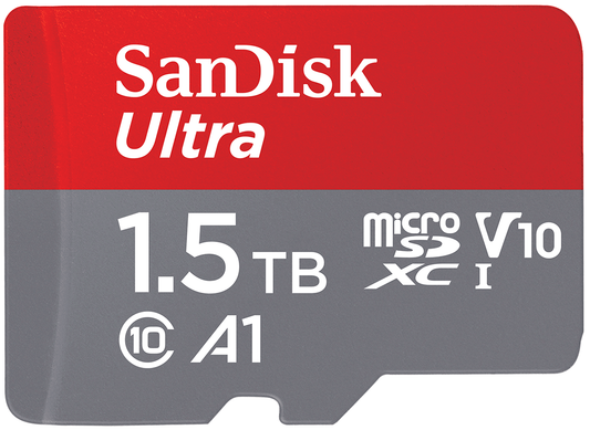 Карта памет microSDXC SanDisk Ultra Android A1, 1.5TB, Клас 10 / UHS-1 U1 SDSQUAC-1T50-GN6MN