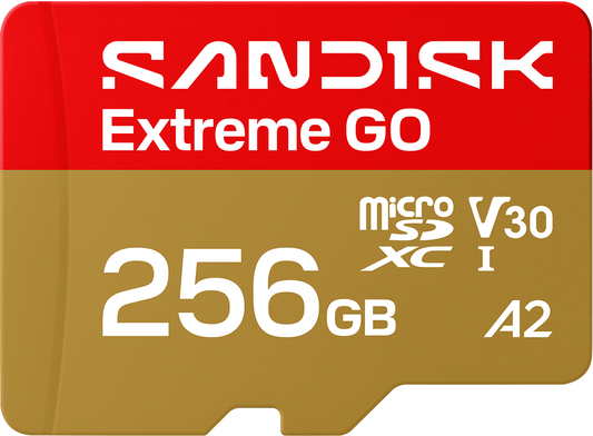 Карта памет microSDXC SanDisk Extreme GO Android A2, 256GB, Клас 10 / UHS-1 U1 SDSQXGN-256G-GN6MN