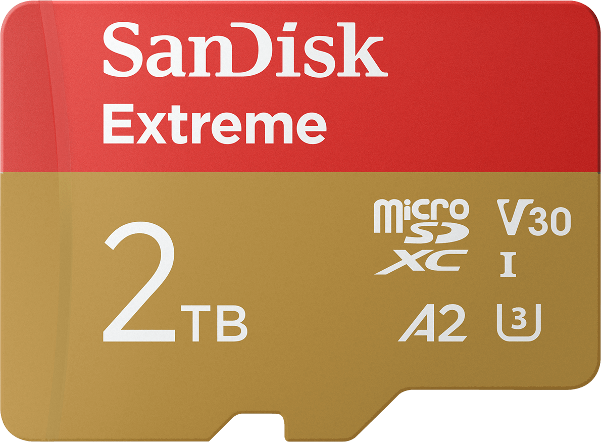Карта памет microSDXC SanDisk Extreme, 2TB, Клас 10 / UHS-1 U3 SDSQXAV-2T00-GN6MN