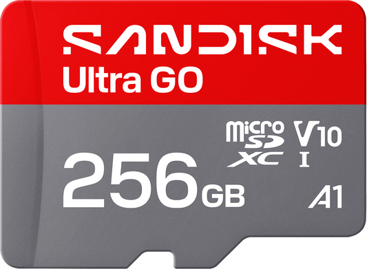 Карта памет microSDXC SanDisk Ultra GO Android A1, 256Gb, Клас 10 / UHS-1 U1 SDSQUGN-256G-GN6MN