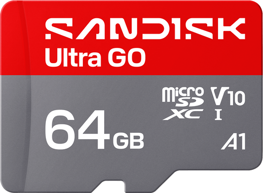 Карта памет microSDXC SanDisk Ultra GO Android A1, 64Gb, Клас 10 / UHS-1 U1 SDSQUGN-064G-GN6MN