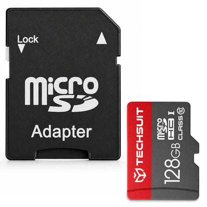 Карта памет microSDXC Techsuit THCM26, 128Gb, Клас 10, с адаптер