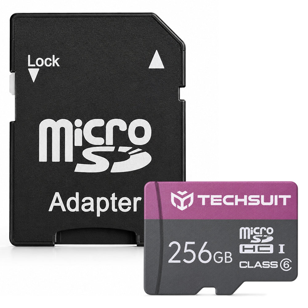 Карта памет microSDXC Techsuit THCM27, 256Gb, Клас 6, с адаптер