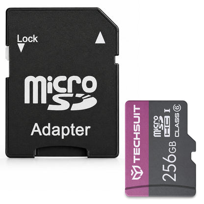 Карта памет microSDXC Techsuit THCM27, 256Gb, Клас 6, с адаптер