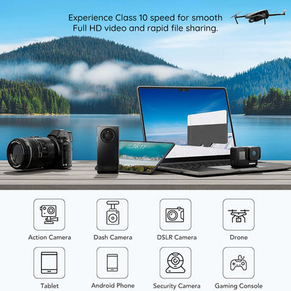 Карта памет microSDXC Techsuit THCM27, 256Gb, Клас 6, с адаптер
