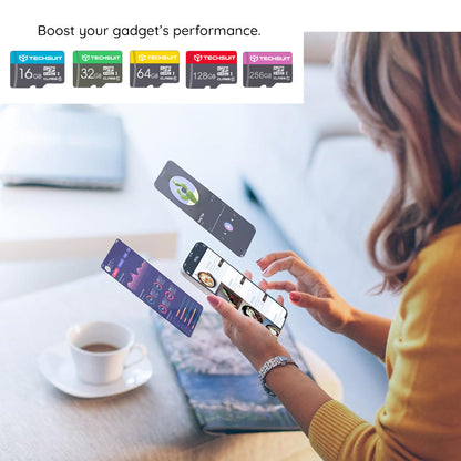 Карта памет microSDXC Techsuit THCM27, 256Gb, Клас 6, с адаптер
