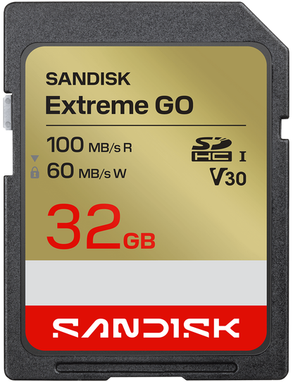 Карта памет SDHC SanDisk Extreme Go, 32Gb, Клас 10 / UHS-1 U1 SDSDXGN-032G-GNCIN