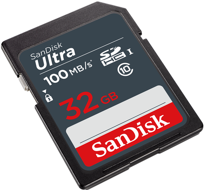 Карта памет SDHC SanDisk Ultra, 32Gb, Клас 10 SDSDUNR-032G-GN3IN