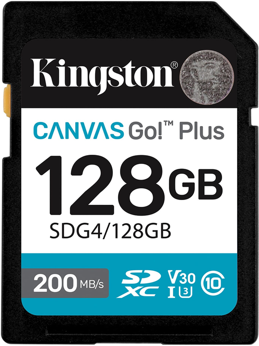 Карта памет SDXC Kingston Canvas Go Plus, 128Gb, Клас 10 / UHS-1 U3 SDG4/128GB