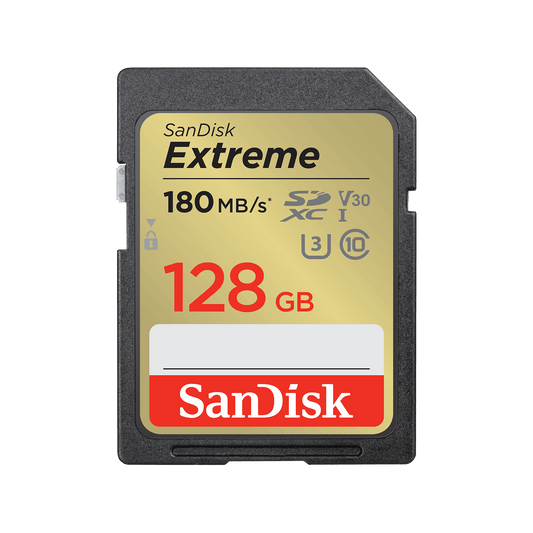 Карта памет SDXC SanDisk Extreme, 128Gb, Клас 10 / UHS-1 U3 SDSDXVA-128G-GNCIN