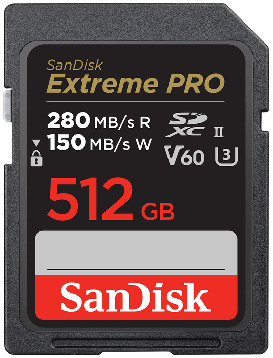 SDXC карта памет SanDisk Extreme Pro, 512Gb, Клас 10 / UHS-2 U3 SDSDXEP-512G-GN4IN